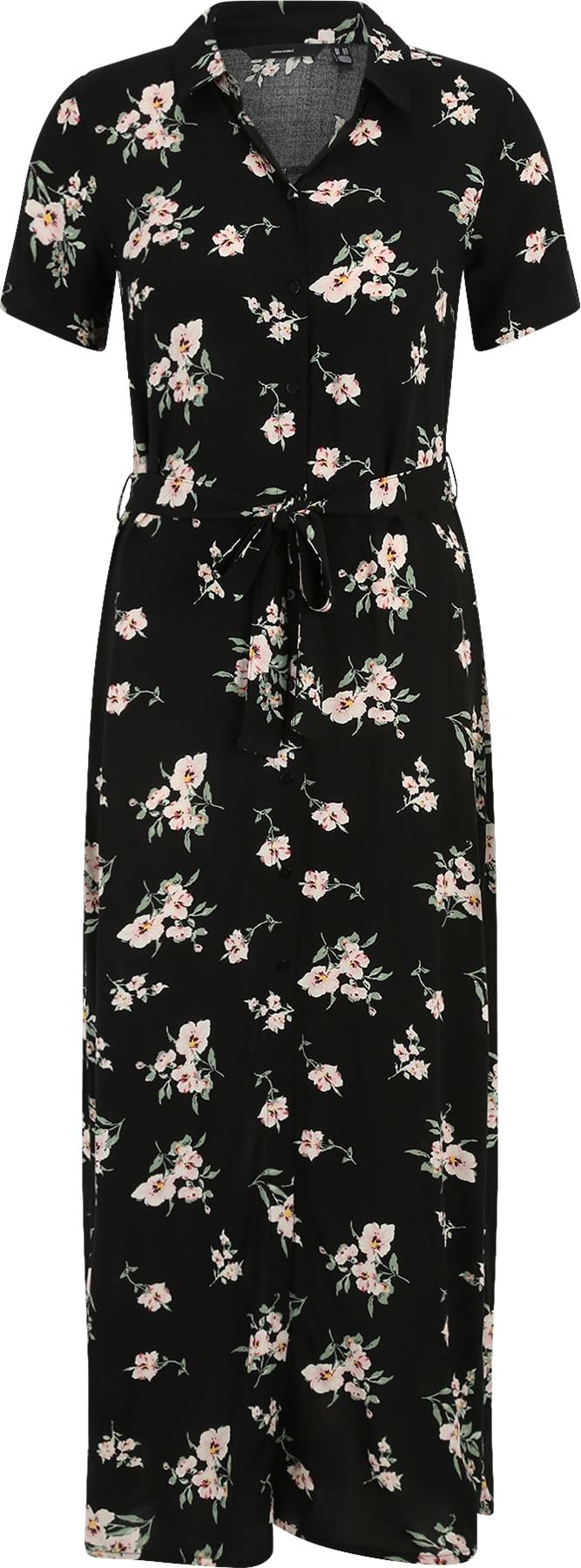 Vero Moda Tall Košilové šaty 'EASY' světle zelená / růžová / černá / bílá