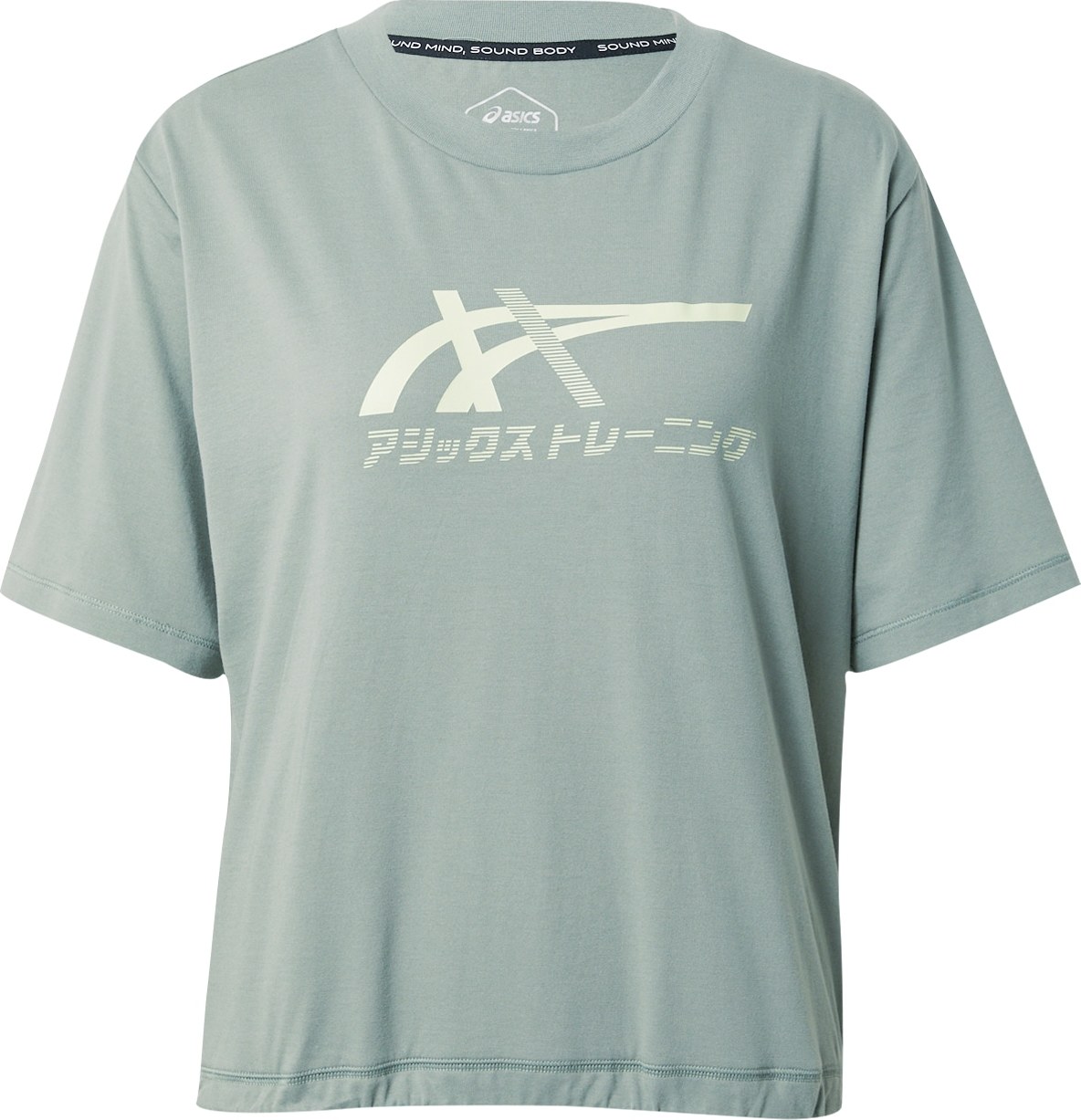 ASICS Funkční tričko 'TIGER' šedá / barva bílé vlny