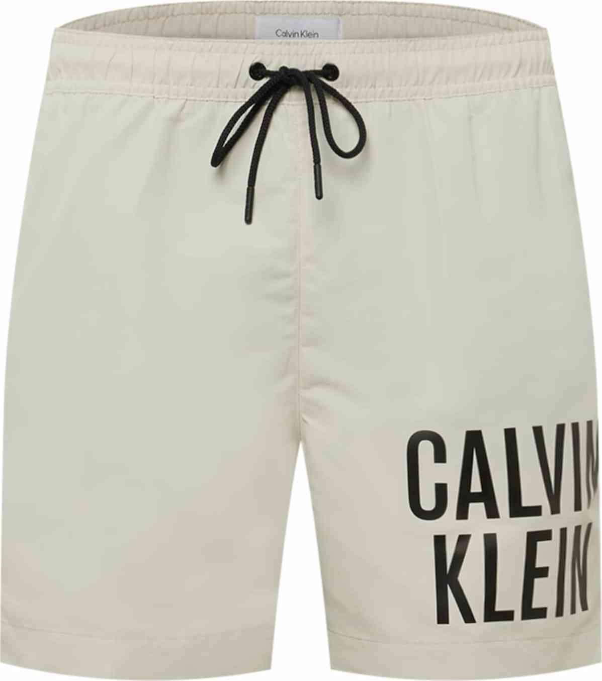 Calvin Klein Swimwear Plavecké šortky režná / černá