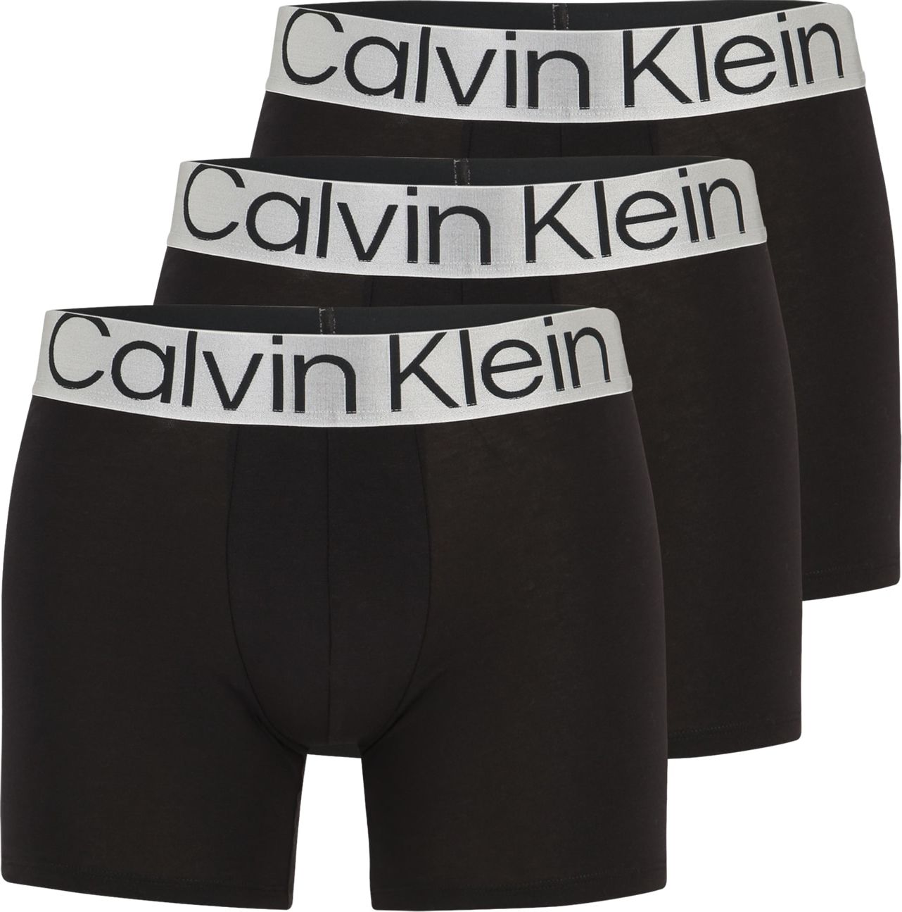 Calvin Klein Underwear Boxerky černá / stříbrná