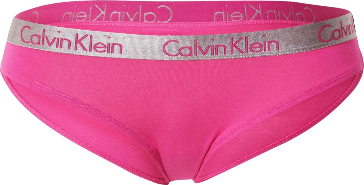 Calvin Klein Underwear Kalhotky pink / stříbrná