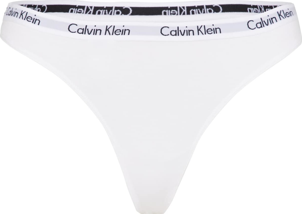 Calvin Klein Underwear Tanga 'CAROUSEL' bílá