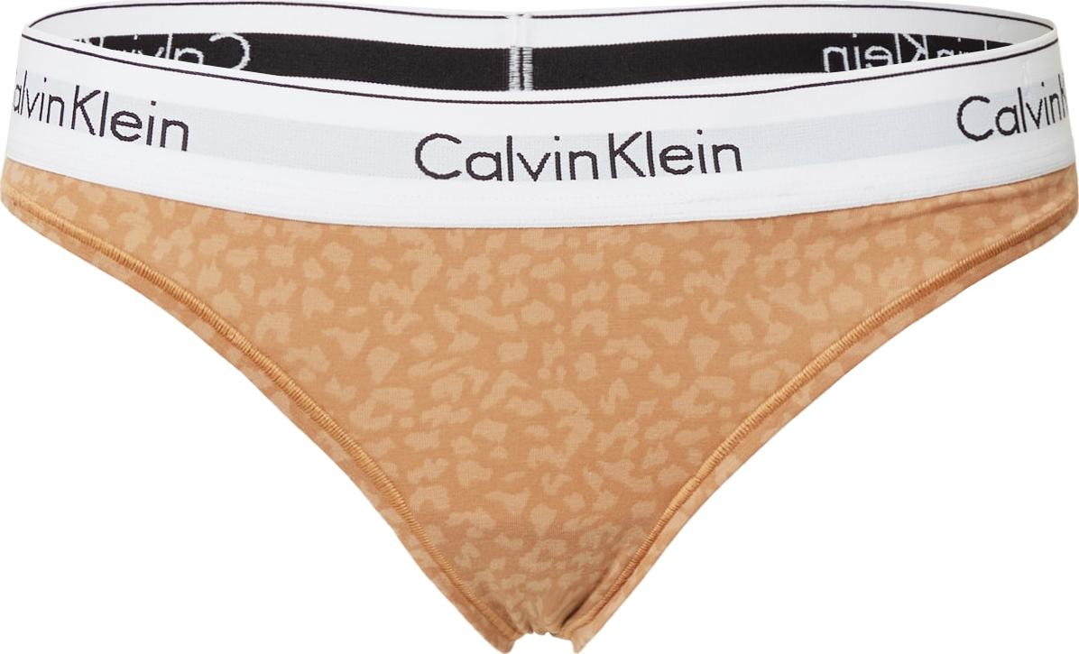 Calvin Klein Underwear Tanga kari / černá / bílá