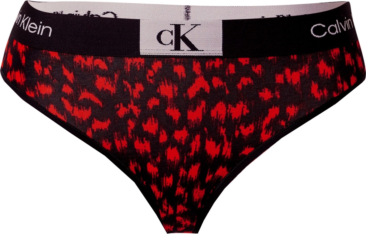 Calvin Klein Underwear Tanga krvavě červená / černá