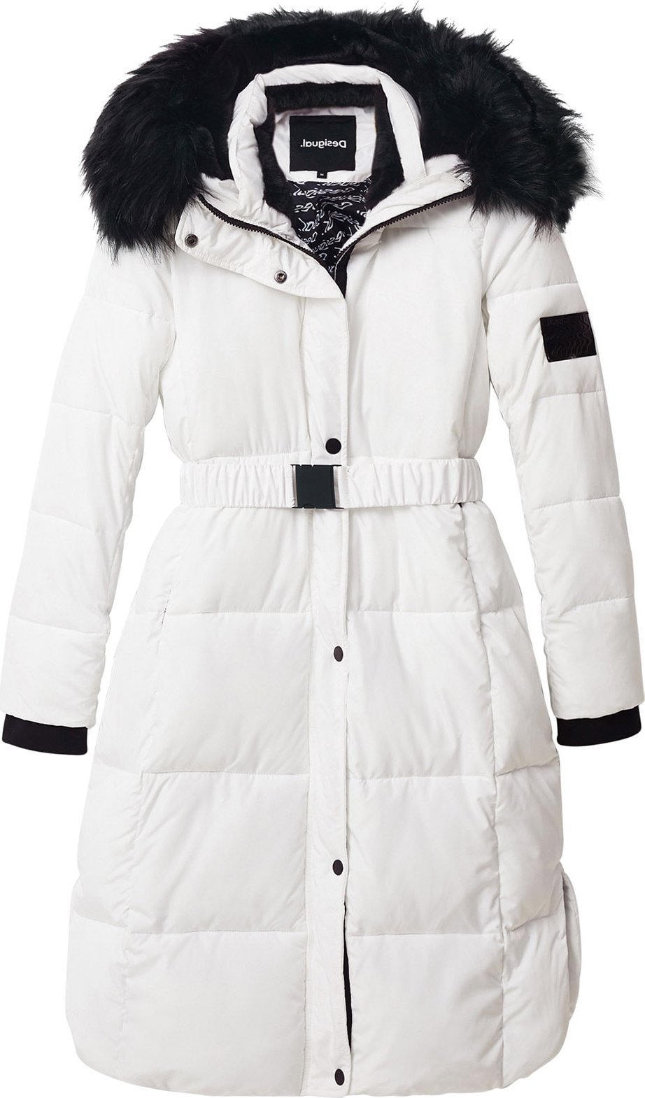 Desigual Zimní kabát 'Noruega' černá / bílá