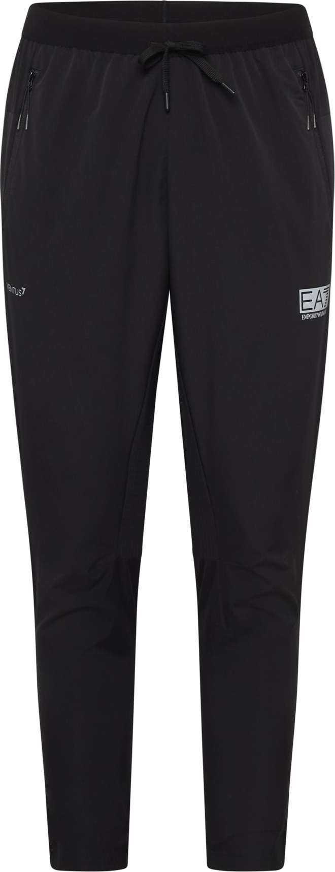 EA7 Emporio Armani Sportovní kalhoty černá / bílá