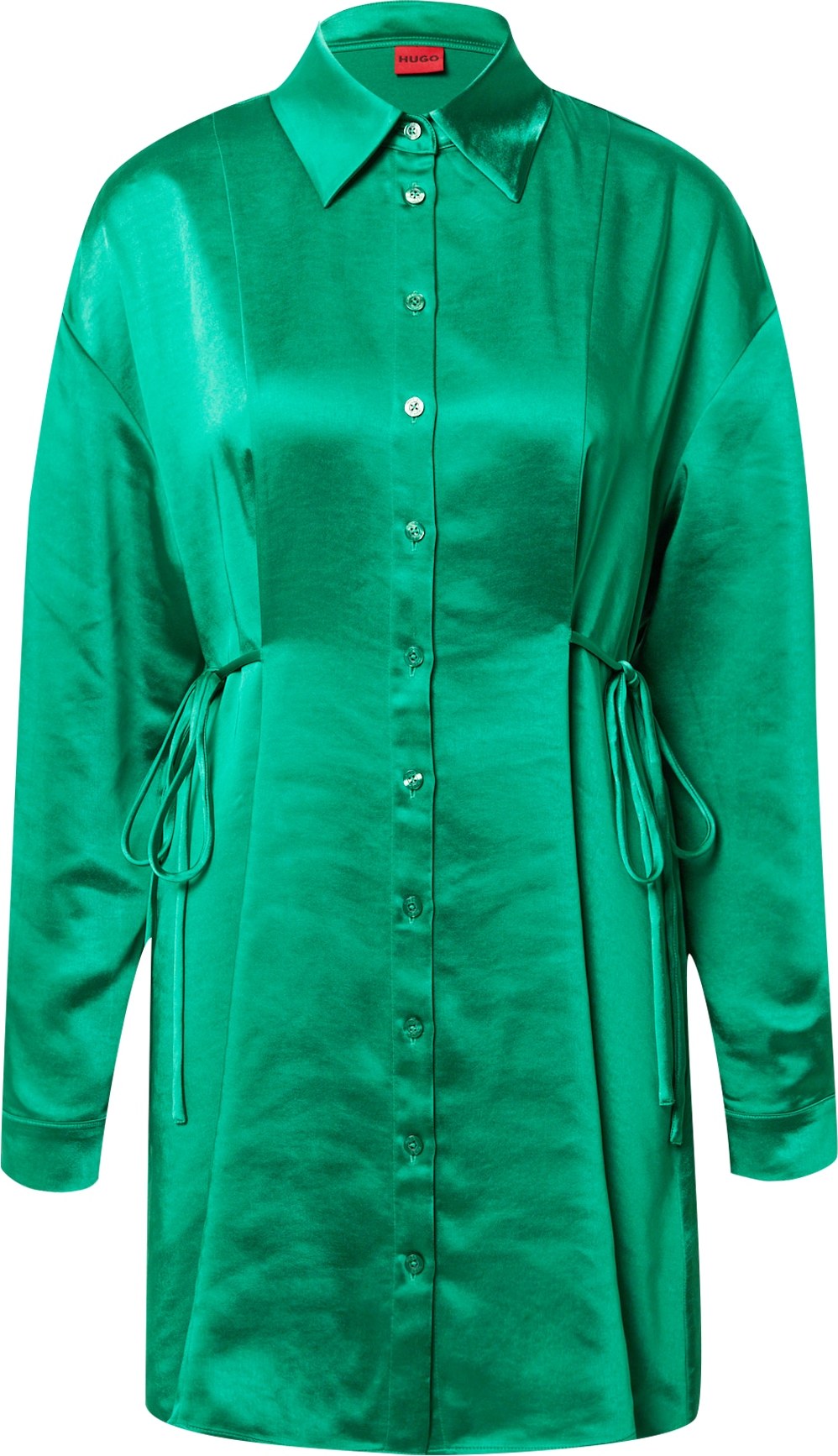 HUGO Košilové šaty 'Keleste' zelená
