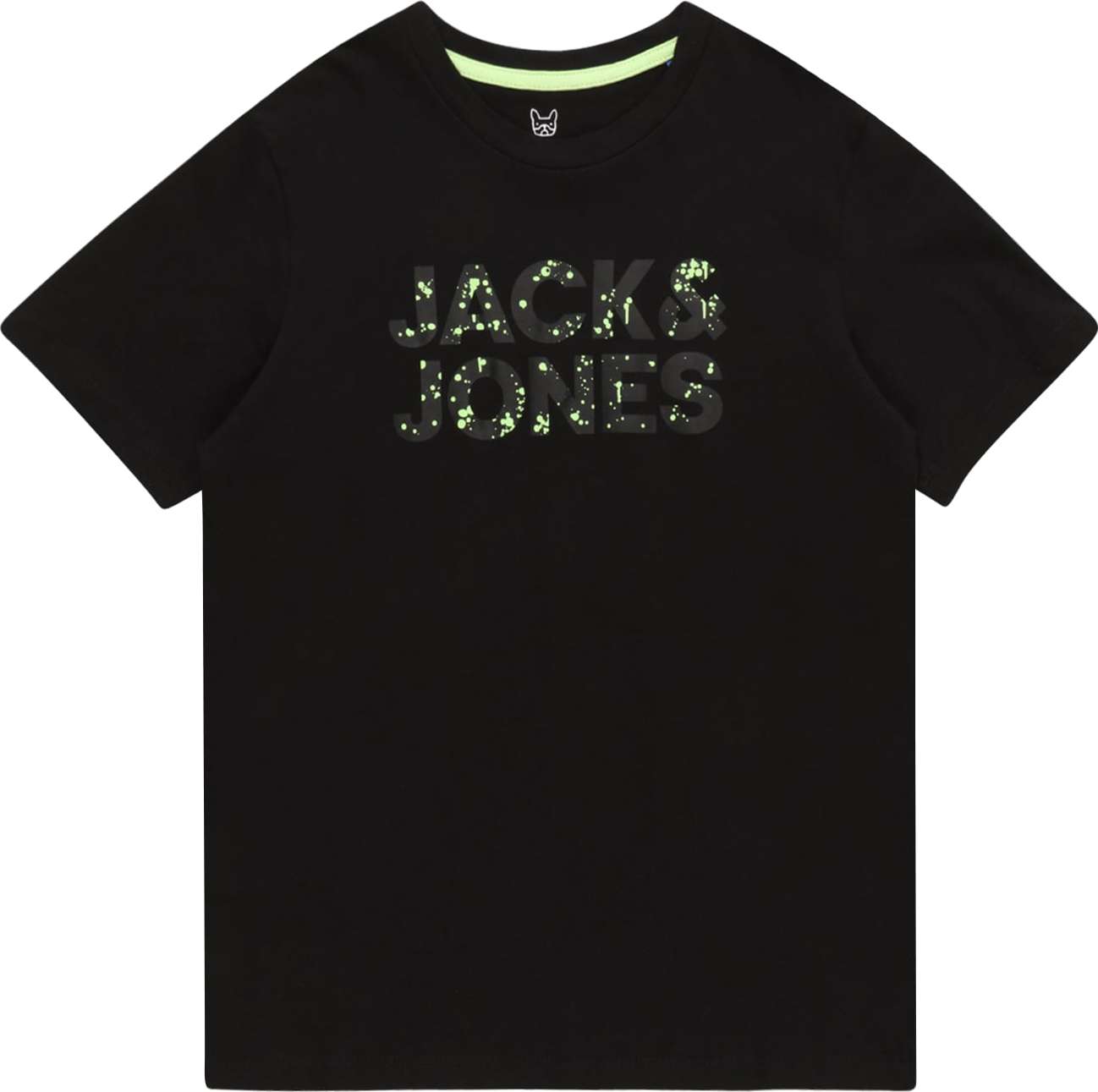 Jack & Jones Junior Tričko 'NEON' rákos / černá