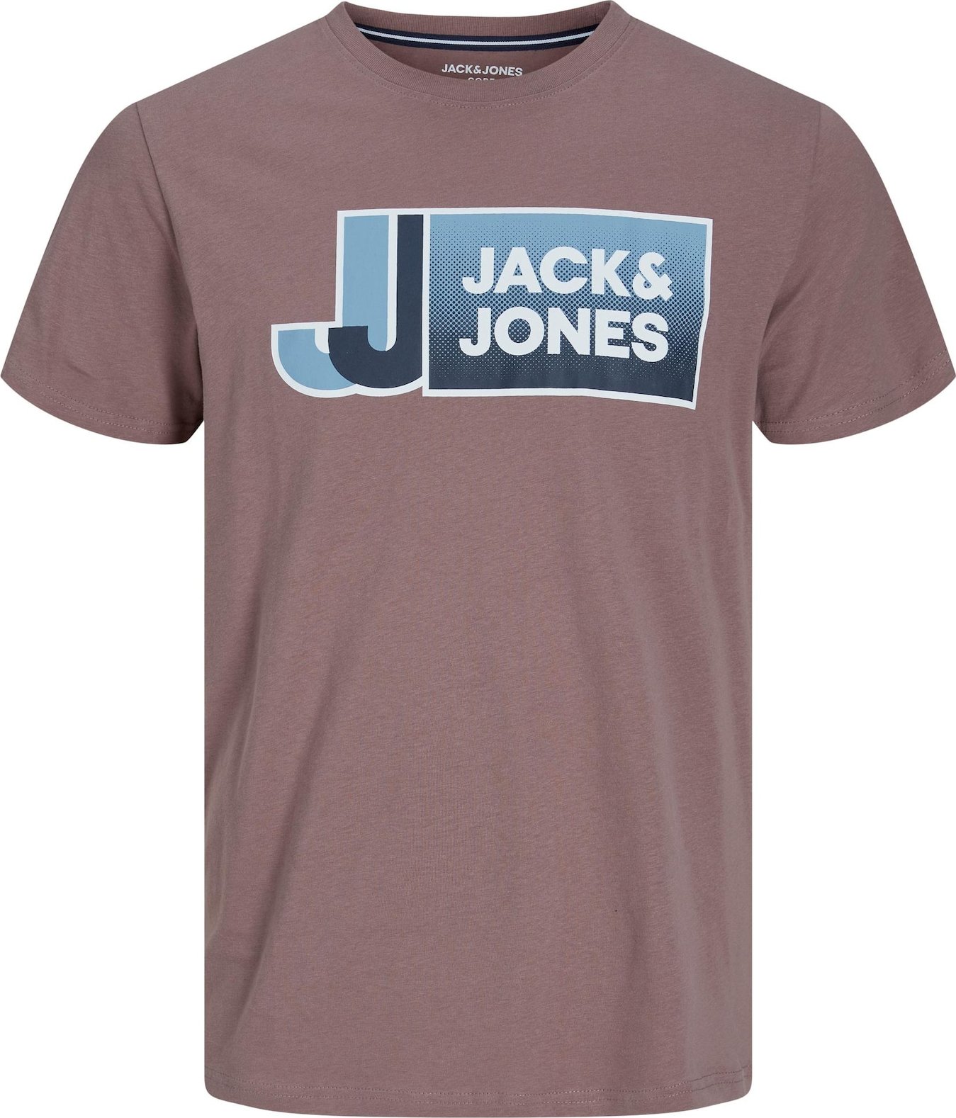 JACK & JONES Tričko světlemodrá / tmavě modrá / bledě fialová / bílá