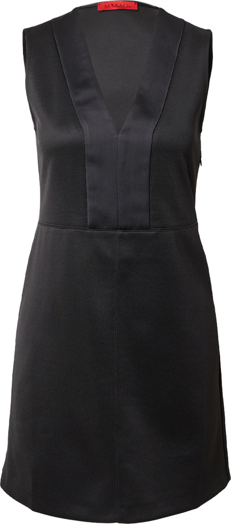 MAX&Co. Koktejlové šaty 'ALOGENA' černá