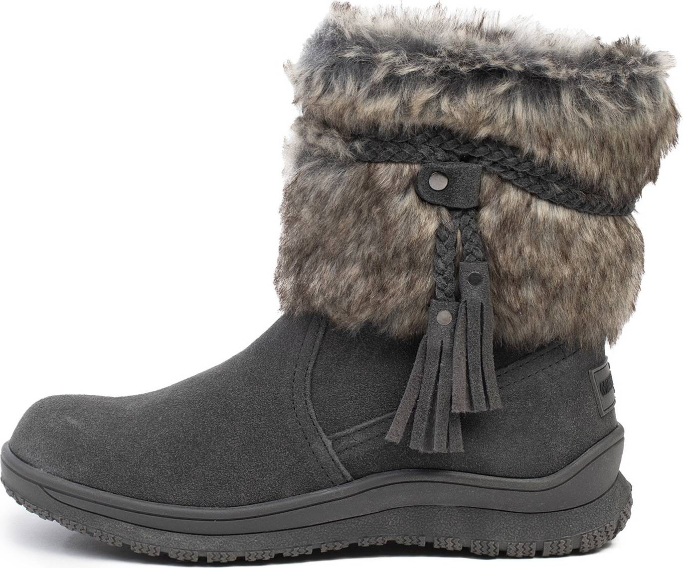 Minnetonka Kozačky 'Everett' béžová / tmavě šedá