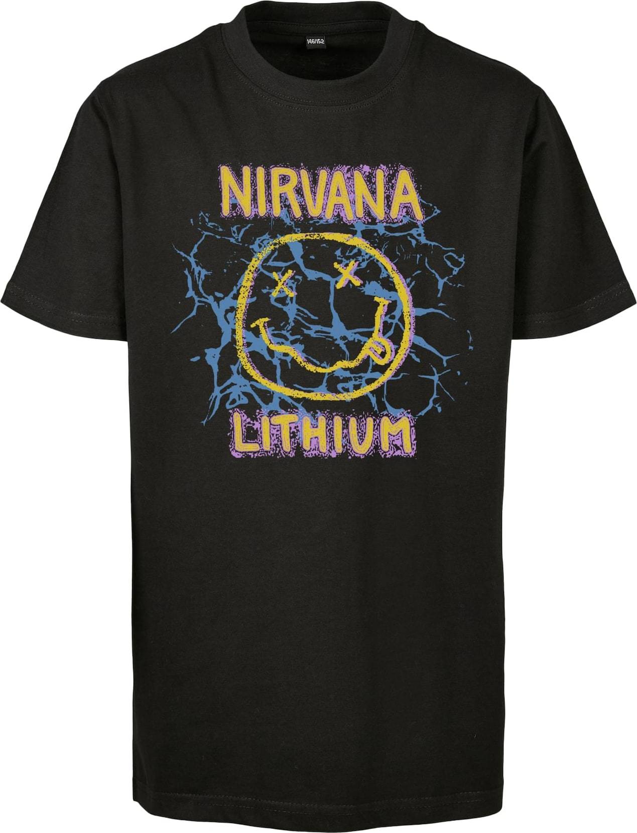 Mister Tee Kids Tričko 'Nirvana Lithium Tee' modrá / žlutá / černá