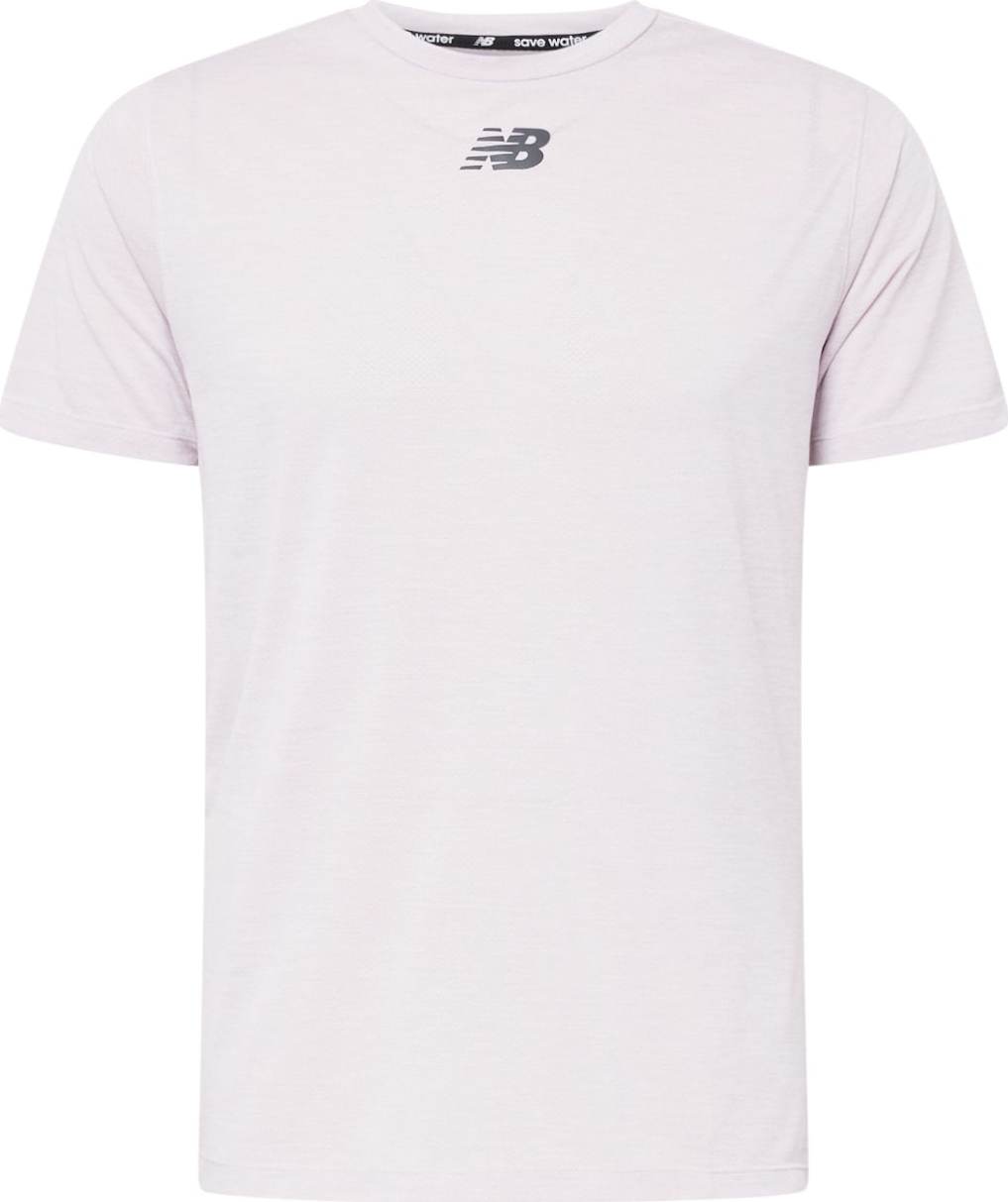 new balance Funkční tričko stříbrně šedá / pastelově růžová