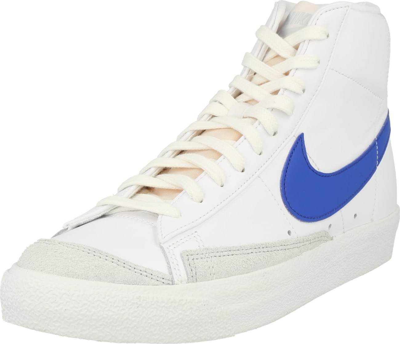 Nike Sportswear Kotníkové tenisky nebeská modř / světle šedá / pastelově oranžová / bílá