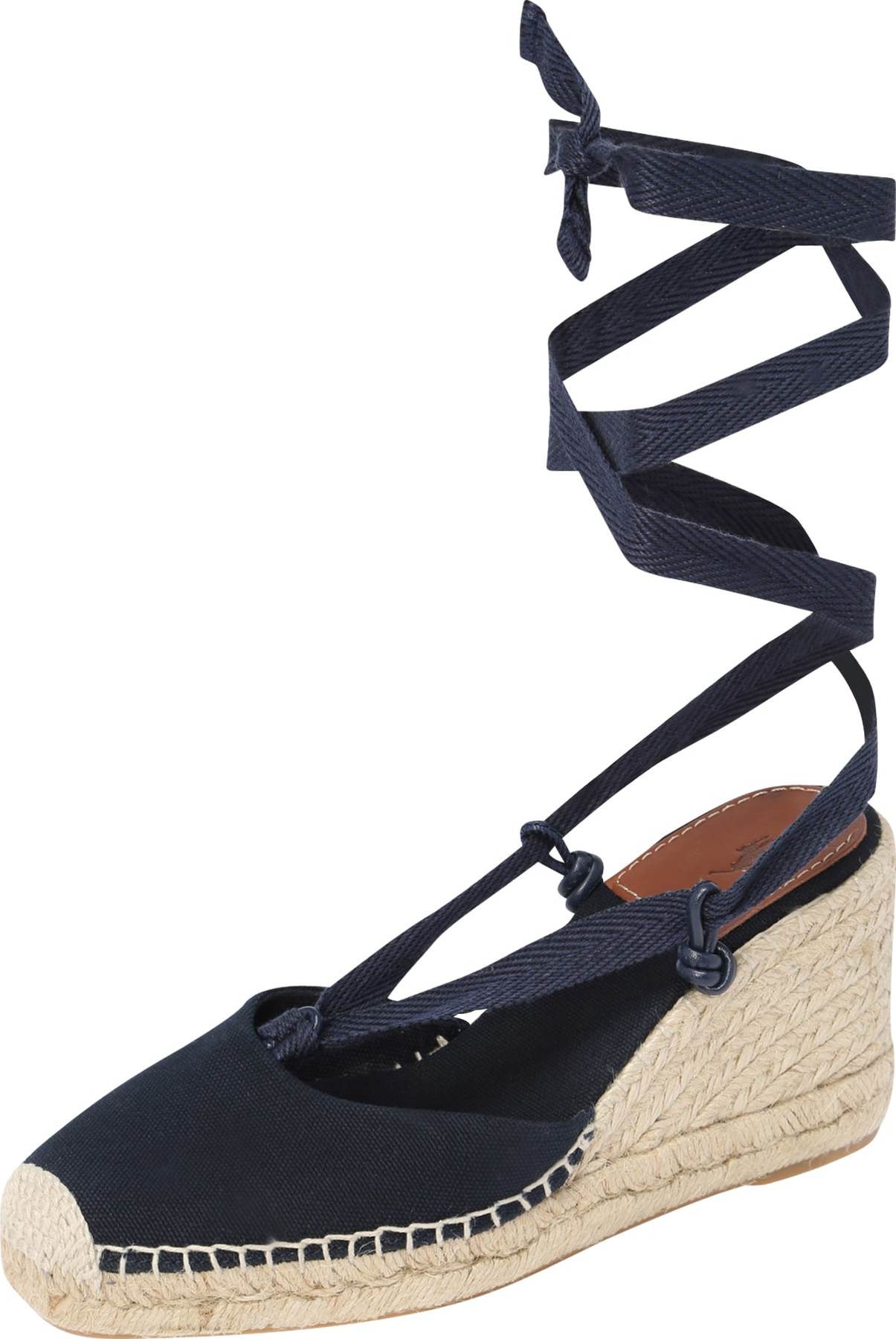 Polo Ralph Lauren Espadrilky marine modrá / světle hnědá