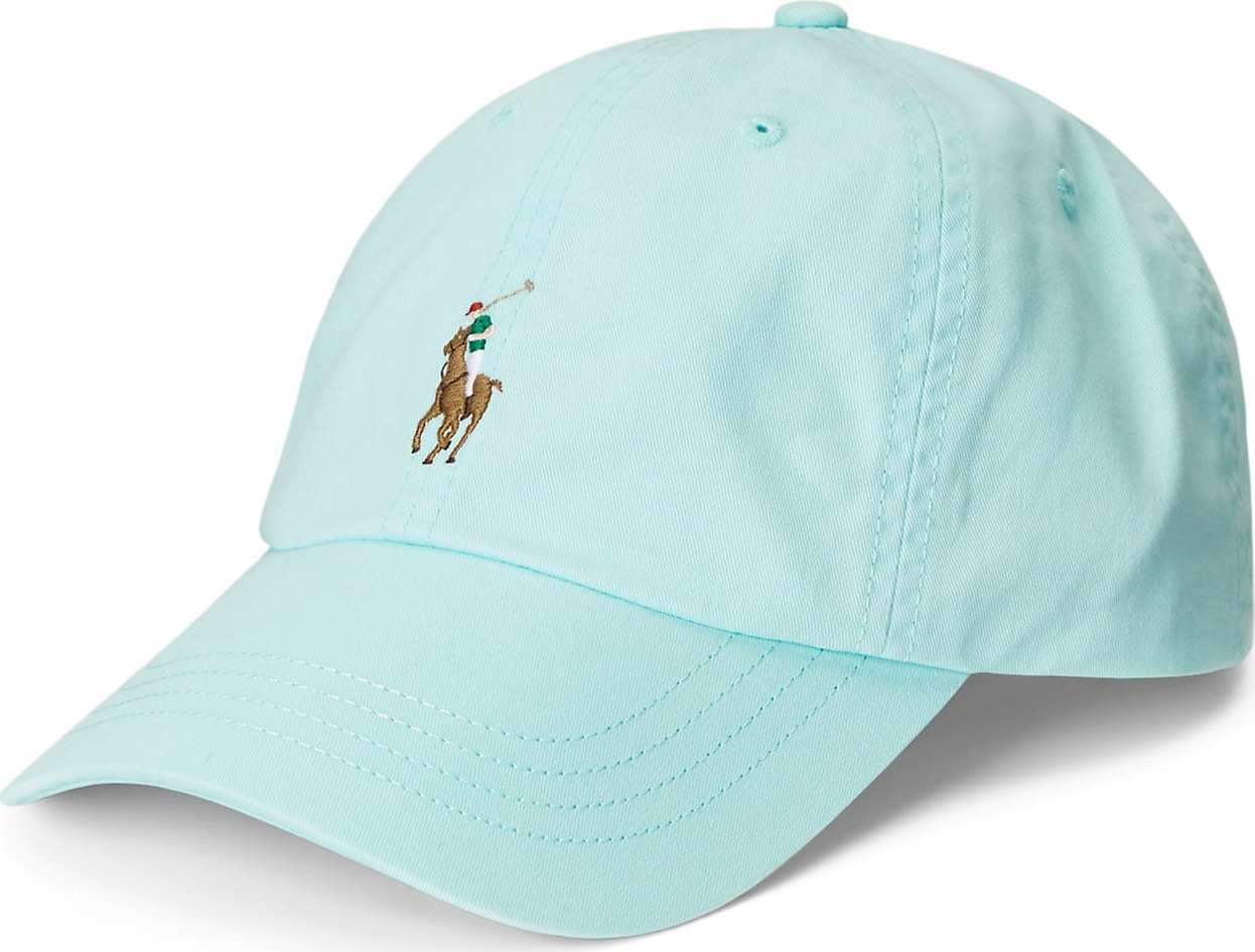 Polo Ralph Lauren Kšiltovka námořnická modř / aqua modrá / hnědá / bílá