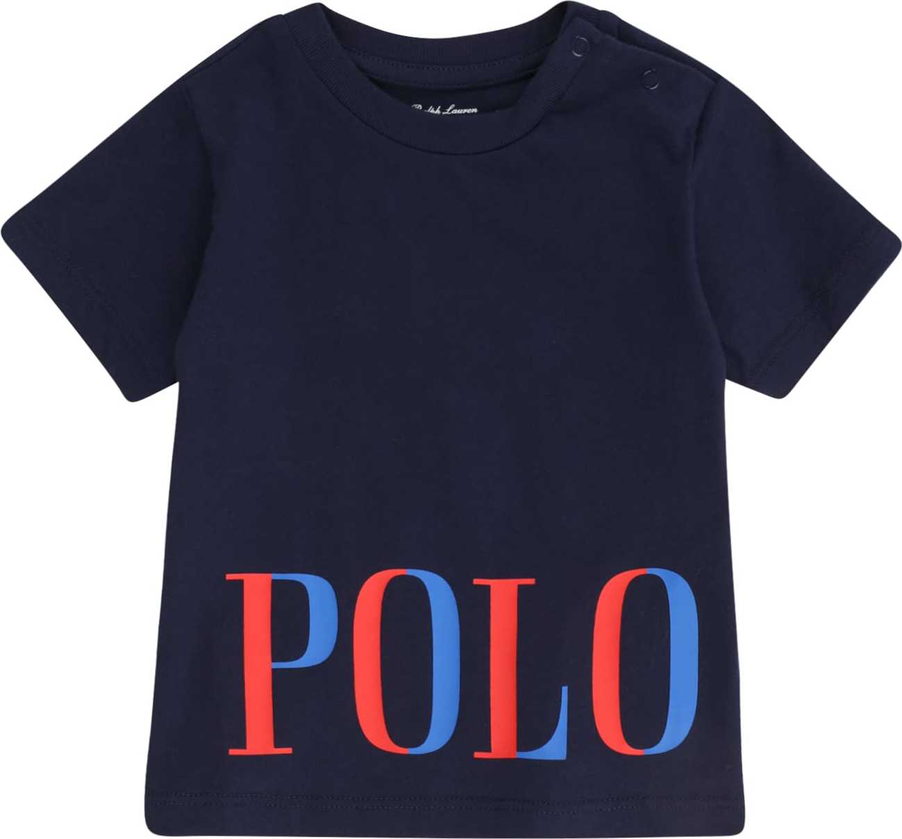 Polo Ralph Lauren Tričko námořnická modř / královská modrá / oranžově červená