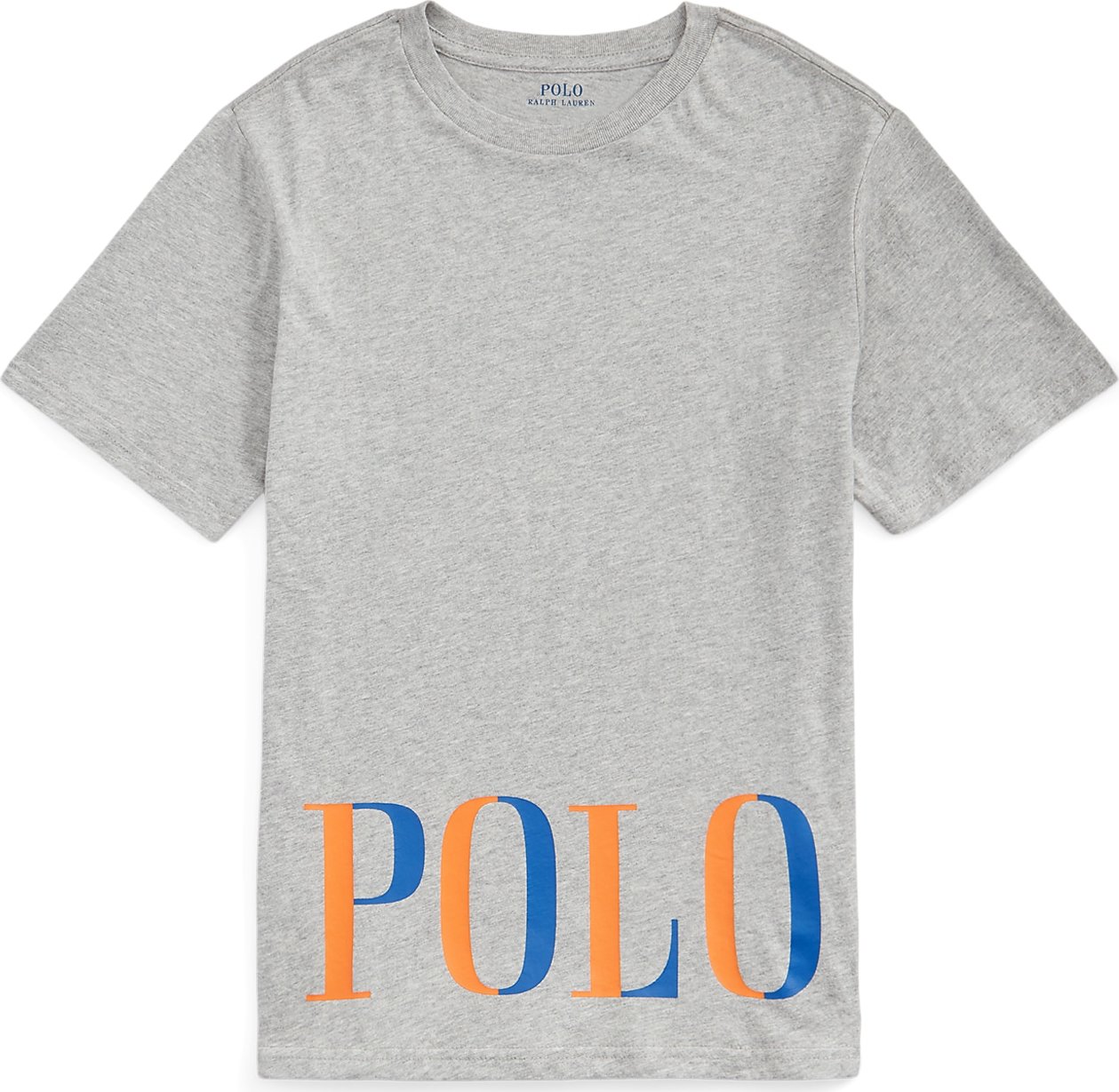 Polo Ralph Lauren Tričko námořnická modř / šedý melír / oranžová