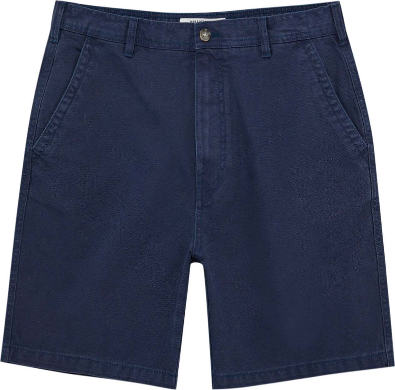 Pull&Bear Chino kalhoty tmavě modrá