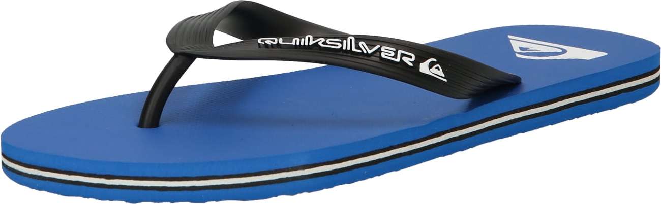 QUIKSILVER Žabky 'MOLOKAI' modrá / černá / bílá