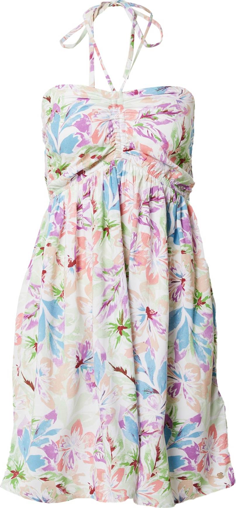 ROXY Letní šaty 'HAPPY HOUR' tyrkysová / světle zelená / lososová / bílá