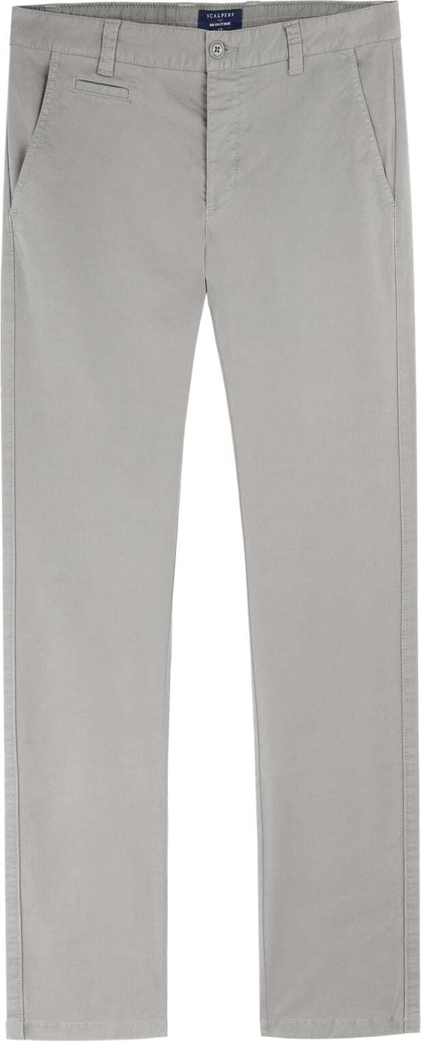Scalpers Chino kalhoty světle šedá