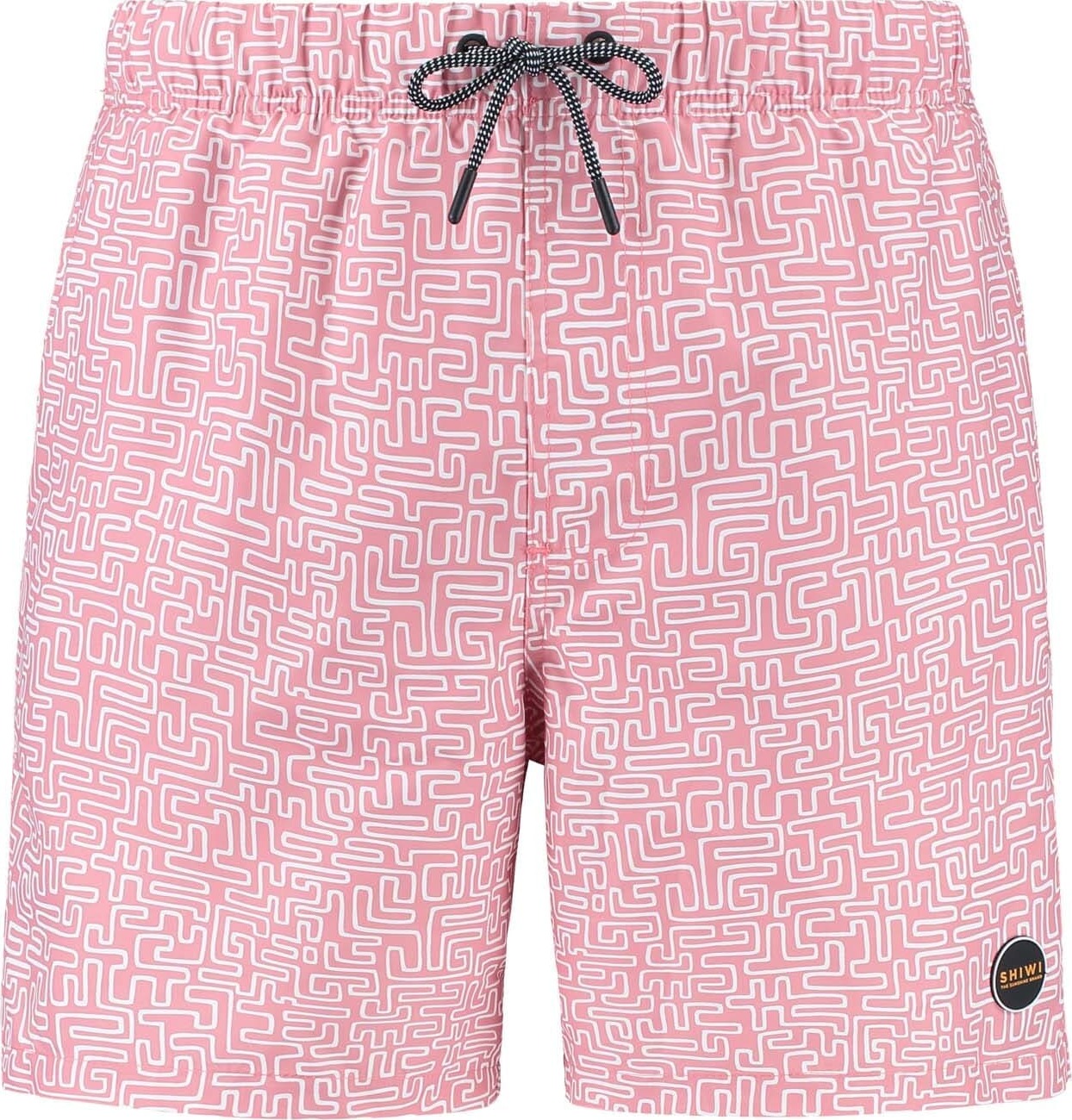 Shiwi Plavecké šortky 'Maze' růžová / bílá