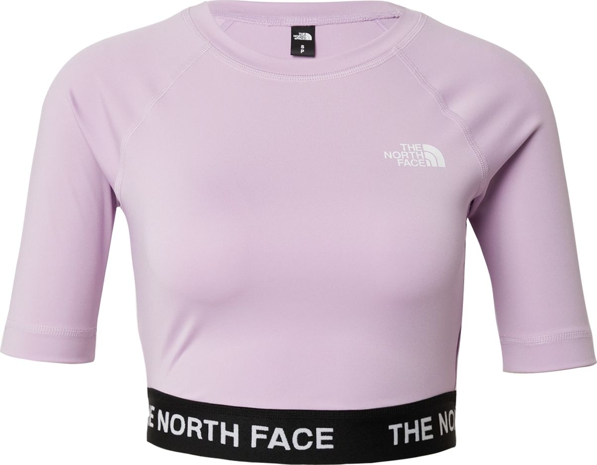 THE NORTH FACE Funkční tričko orchidej / černá / bílá