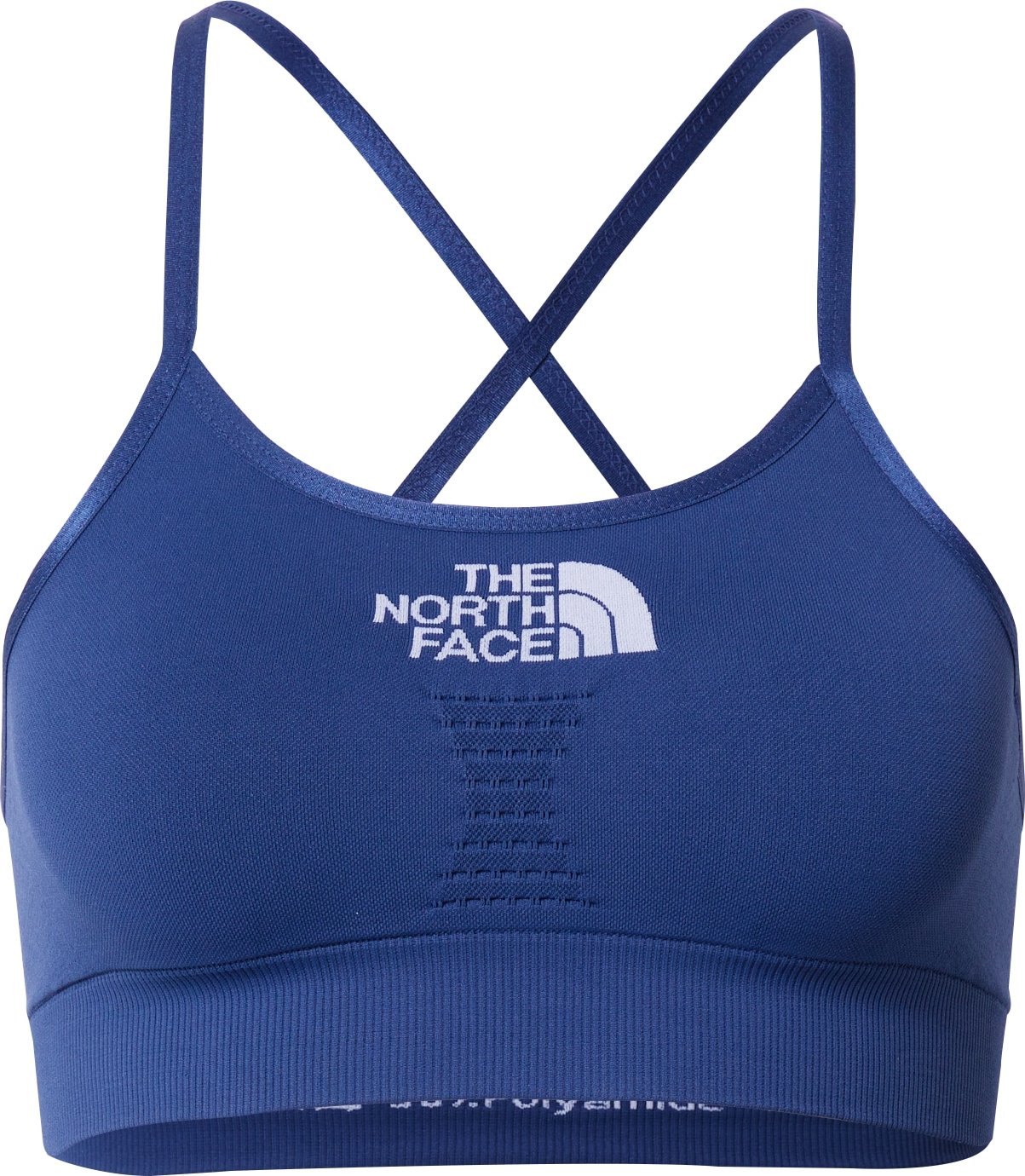 THE NORTH FACE Sportovní podprsenka modrá / bílá