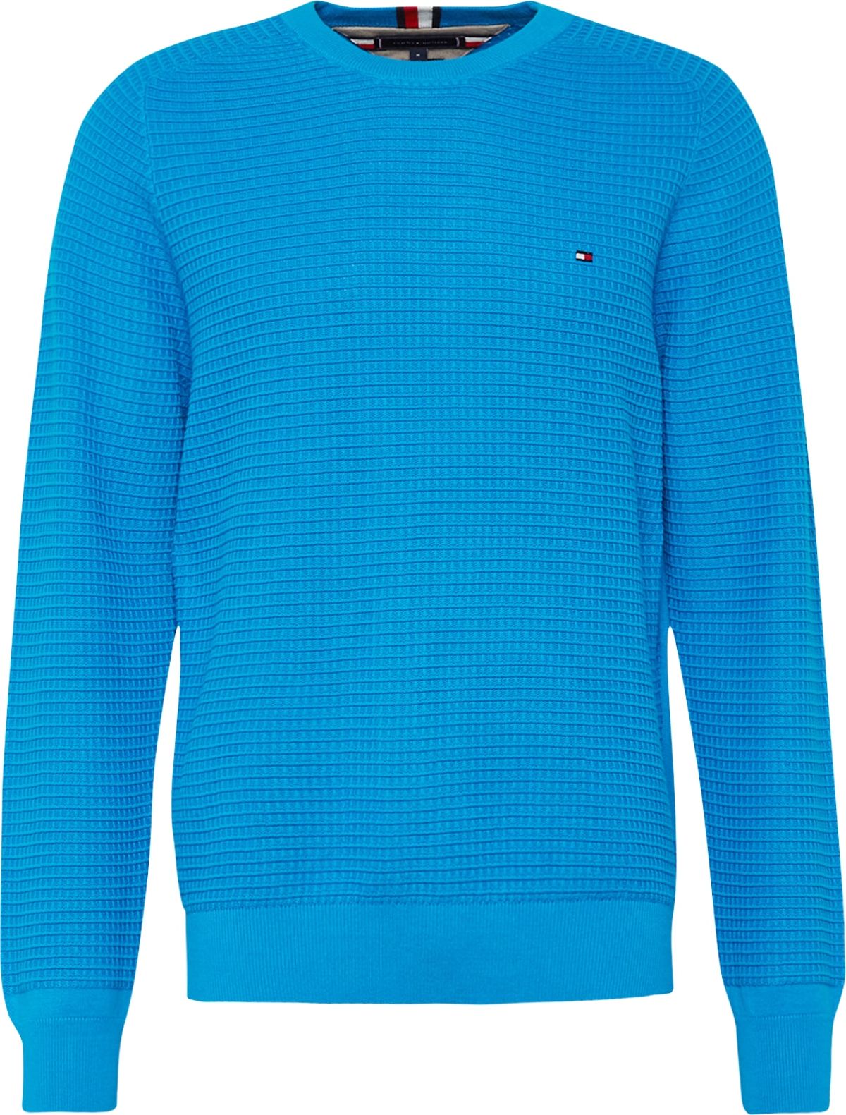 TOMMY HILFIGER Svetr 'SPRING GRID' námořnická modř / královská modrá / červená / bílá