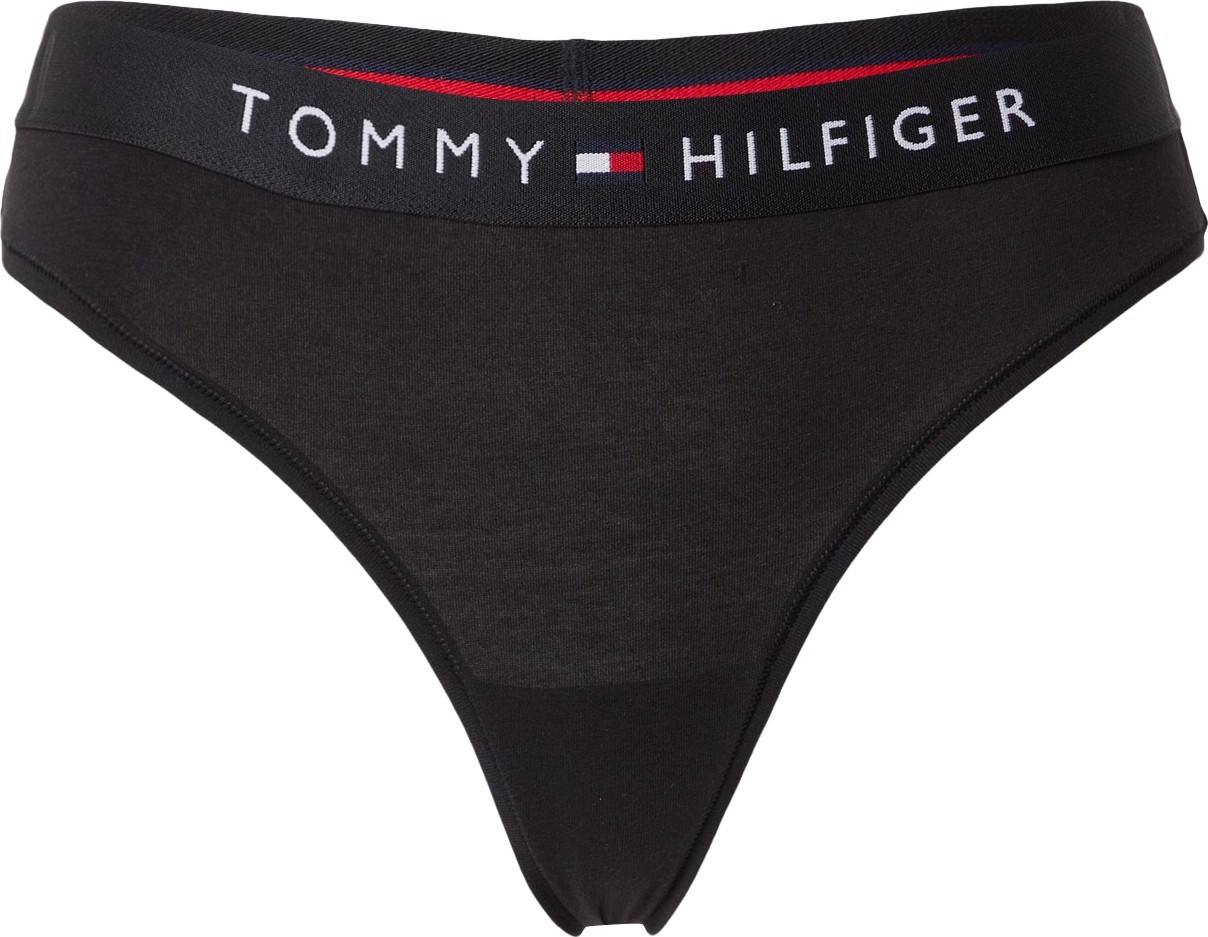 Tommy Hilfiger Underwear Tanga červená / černá / bílá