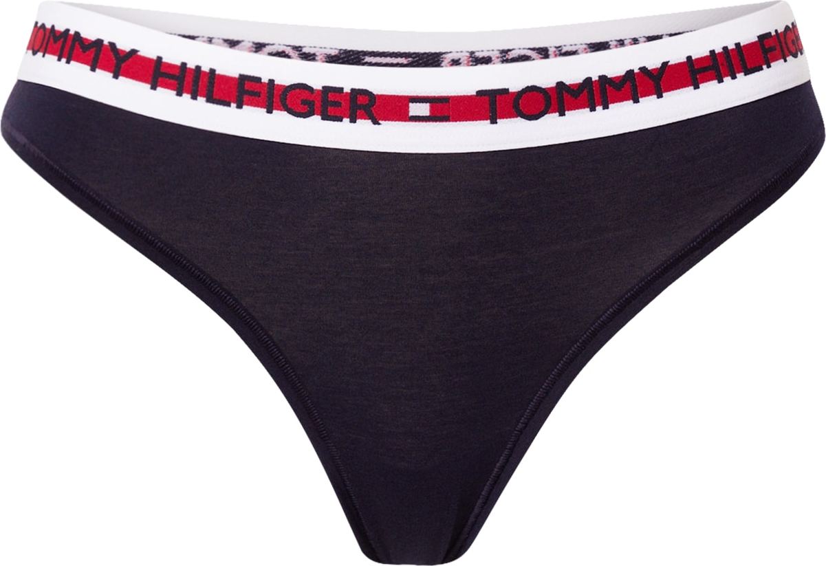 Tommy Hilfiger Underwear Tanga námořnická modř / červená / bílá