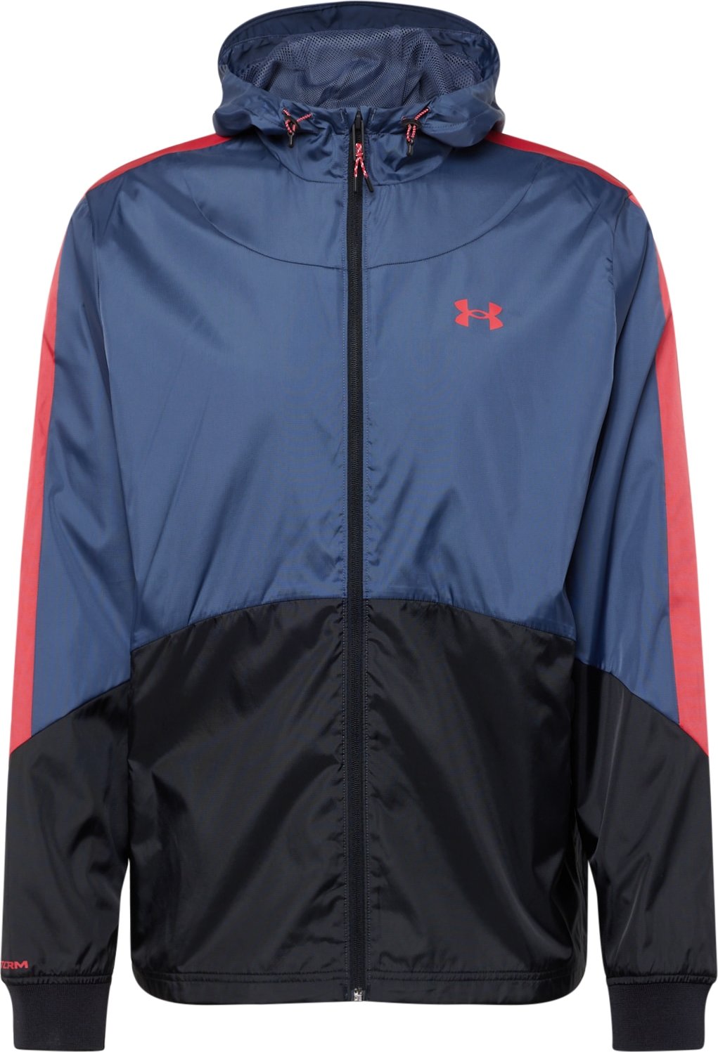 UNDER ARMOUR Sportovní bunda tmavě šedá / červená / černá