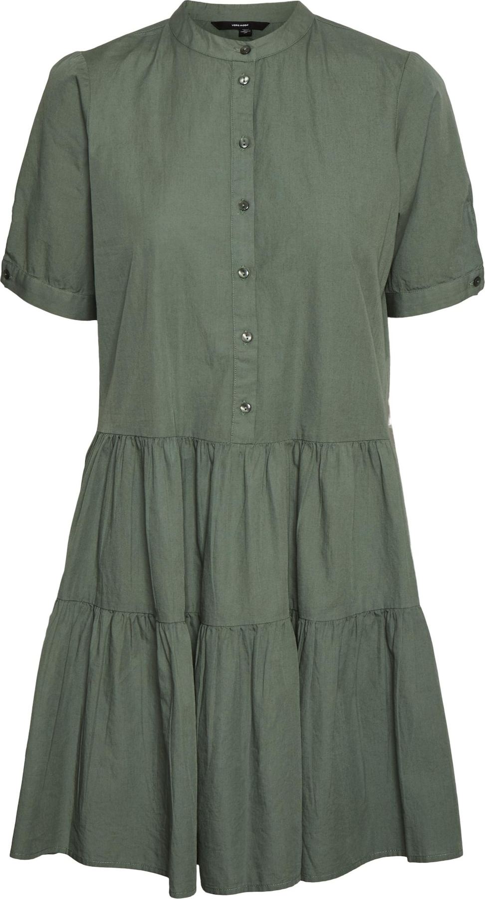 Vero Moda Petite Košilové šaty zelená