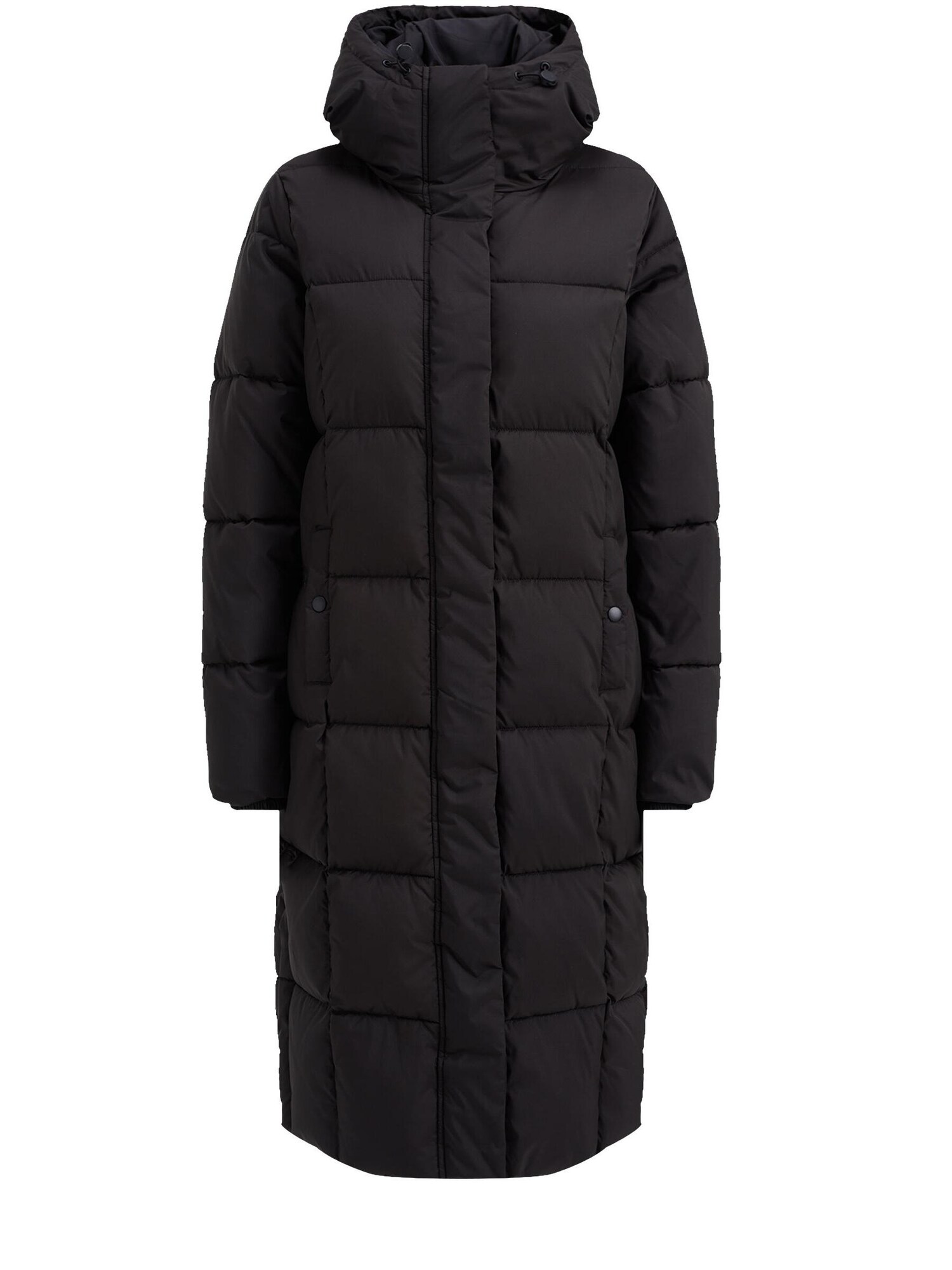WE Fashion Přechodný kabát černá