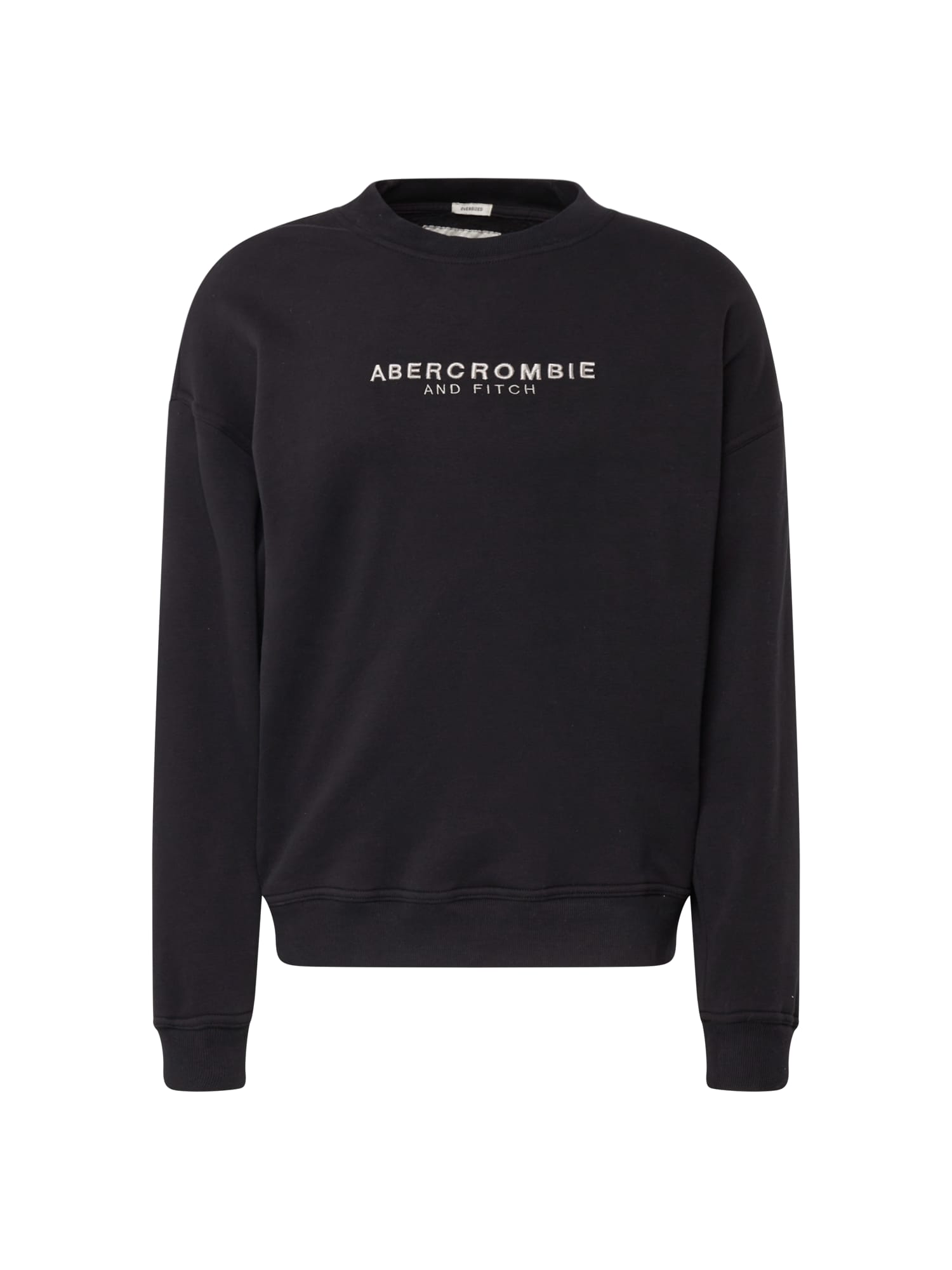 Abercrombie & Fitch Mikina černá / bílá