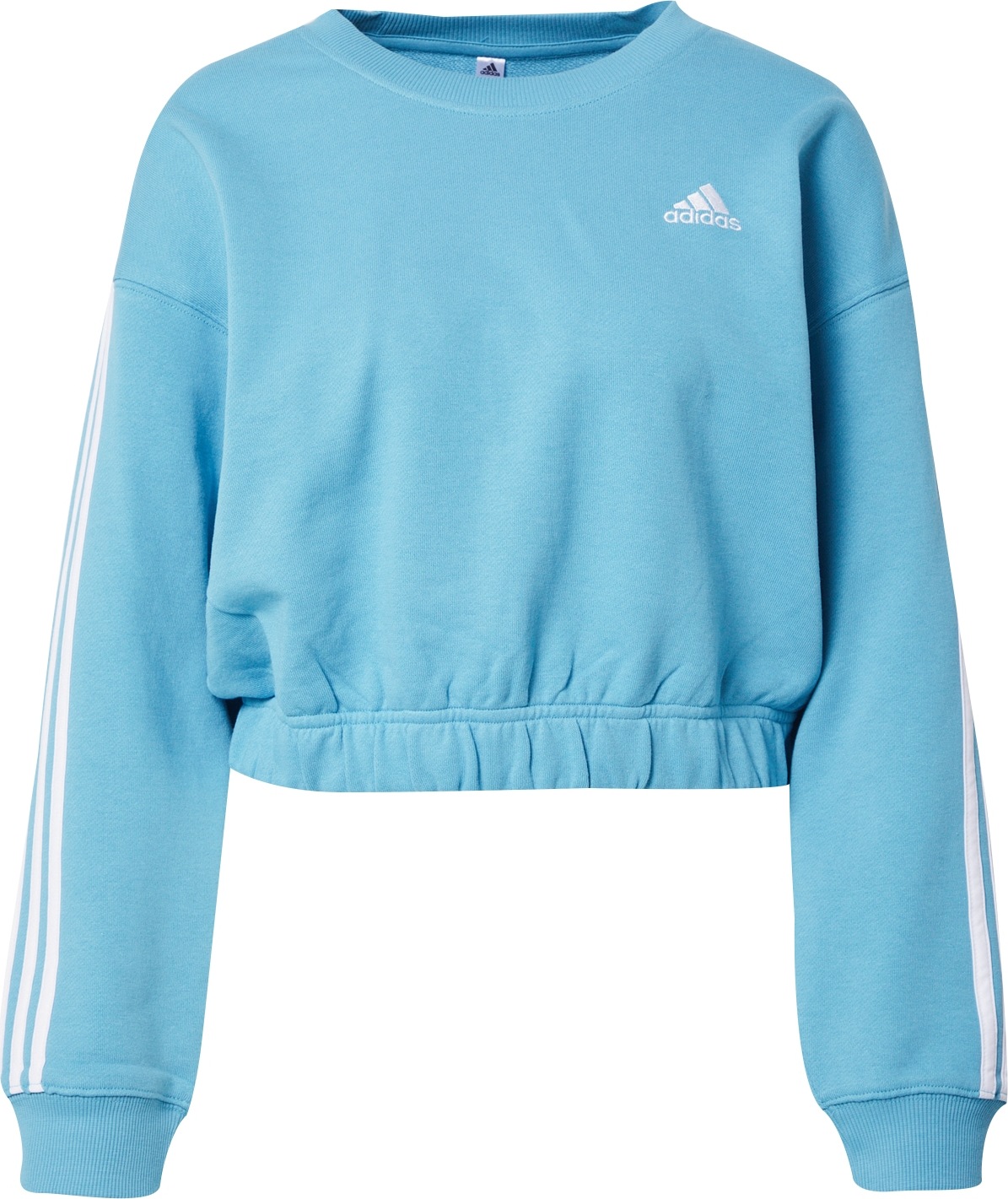 ADIDAS SPORTSWEAR Sportovní mikina světlemodrá / bílá