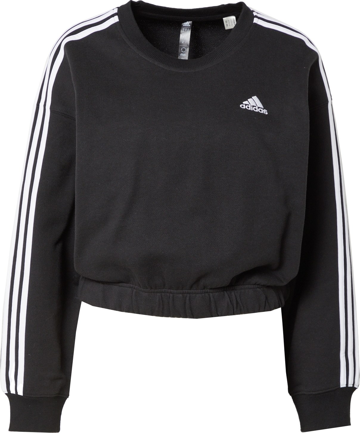 ADIDAS SPORTSWEAR Sportovní mikina černá / bílá