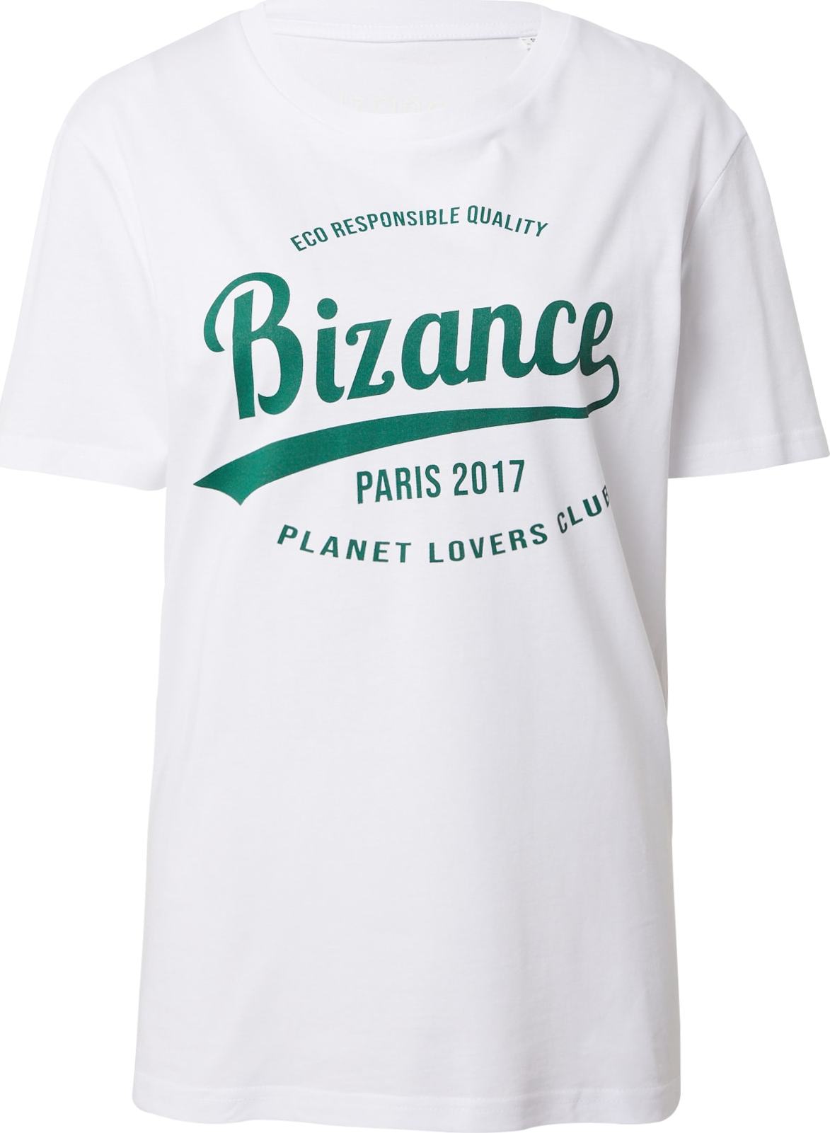 Bizance Paris Tričko 'THOMAS' zelená / bílá