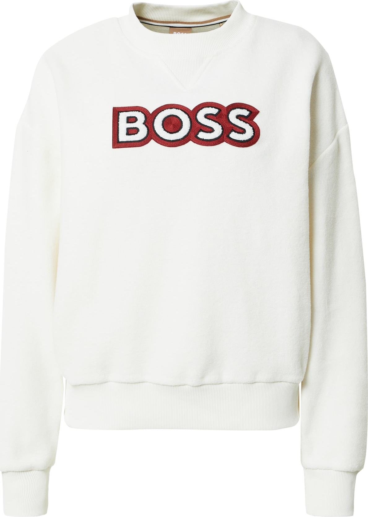 BOSS Orange Mikina 'Ecaisa' rezavě červená