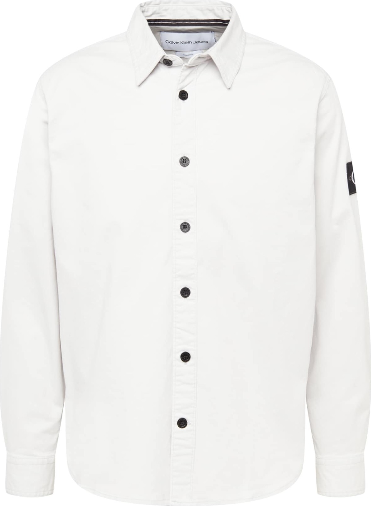 Calvin Klein Jeans Košile světle šedá / černá / bílá