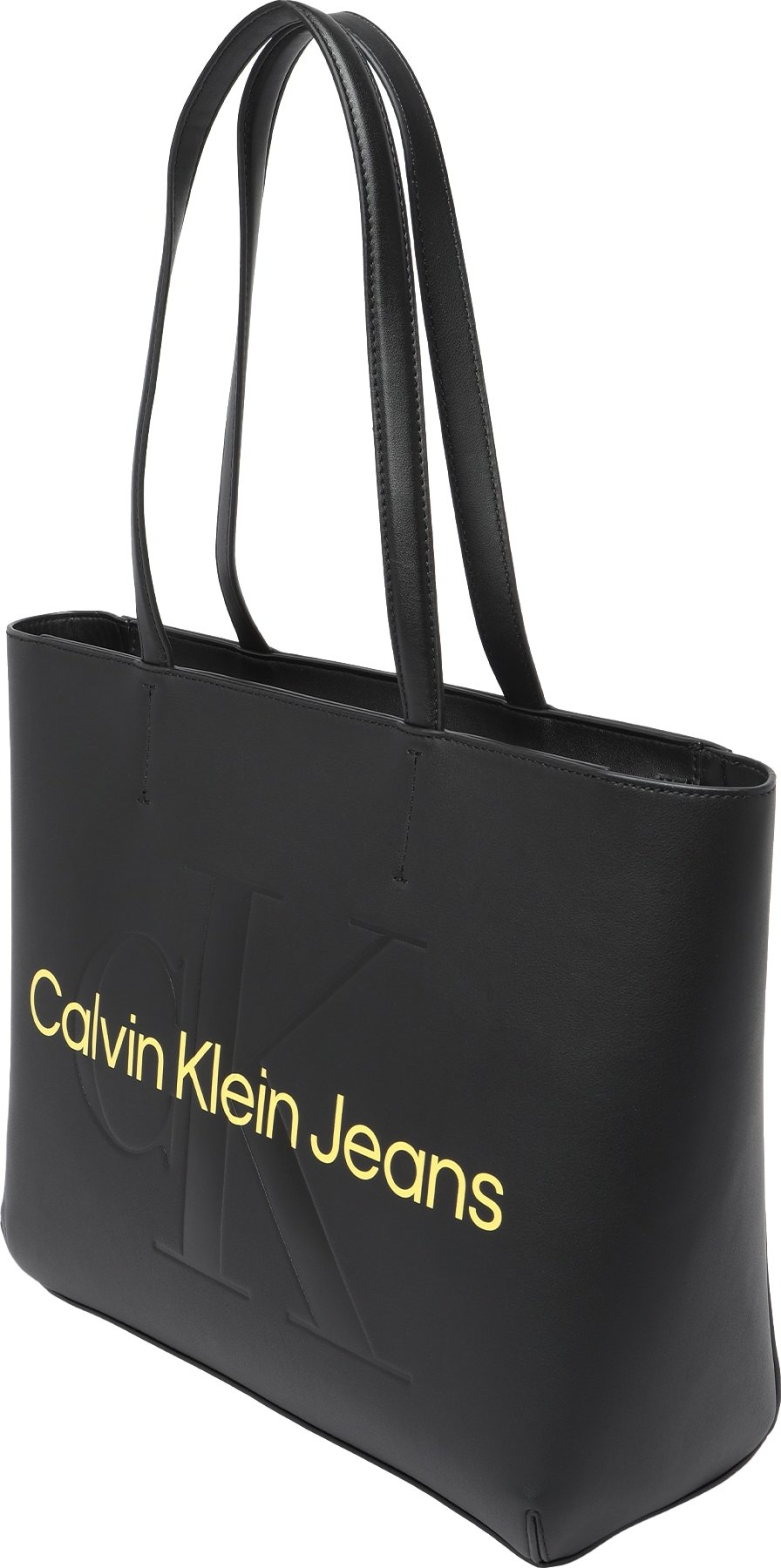 Calvin Klein Jeans Nákupní taška světle žlutá / černá