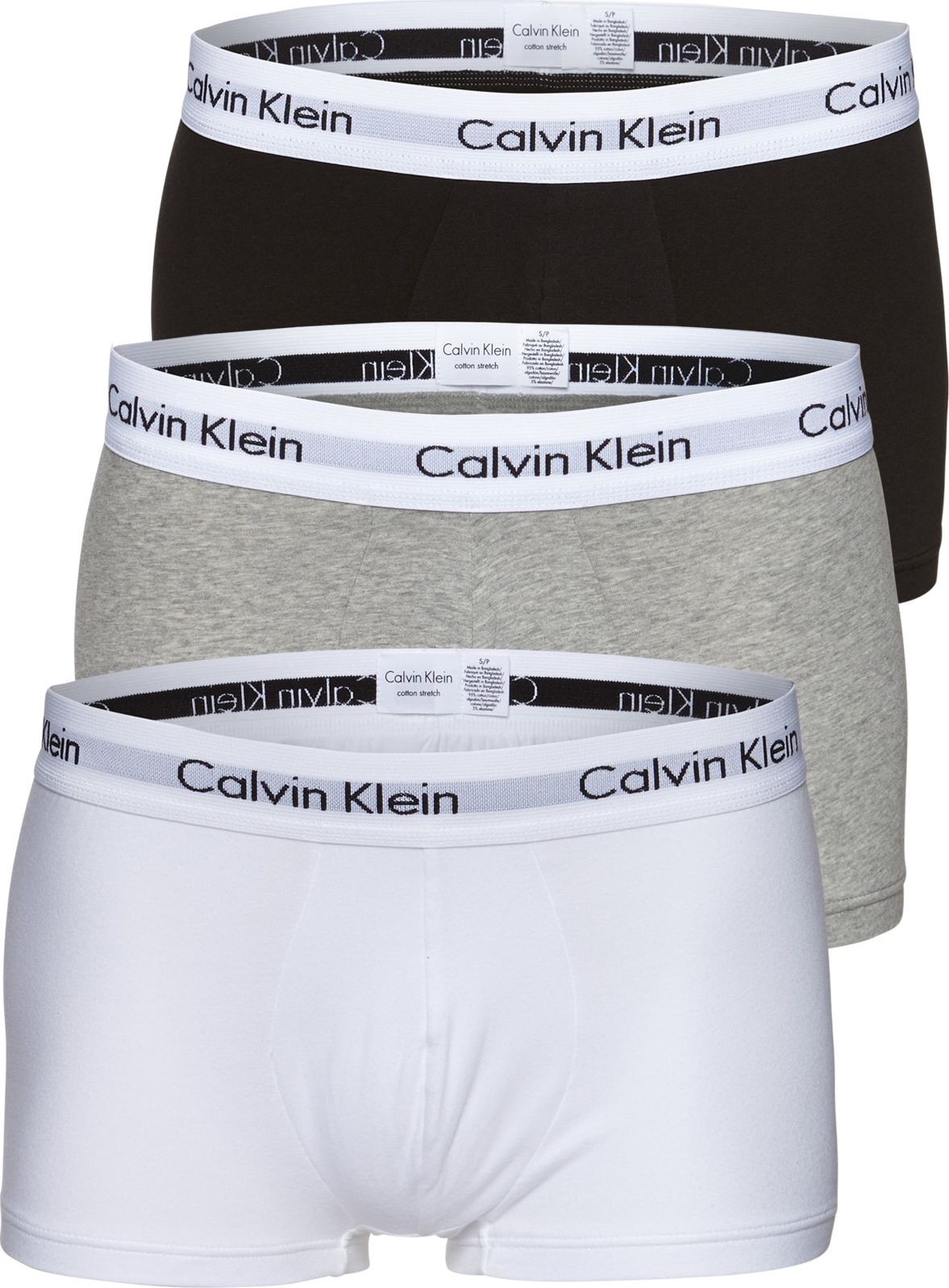 Calvin Klein Underwear Boxerky světle šedá / šedý melír / černá / bílá