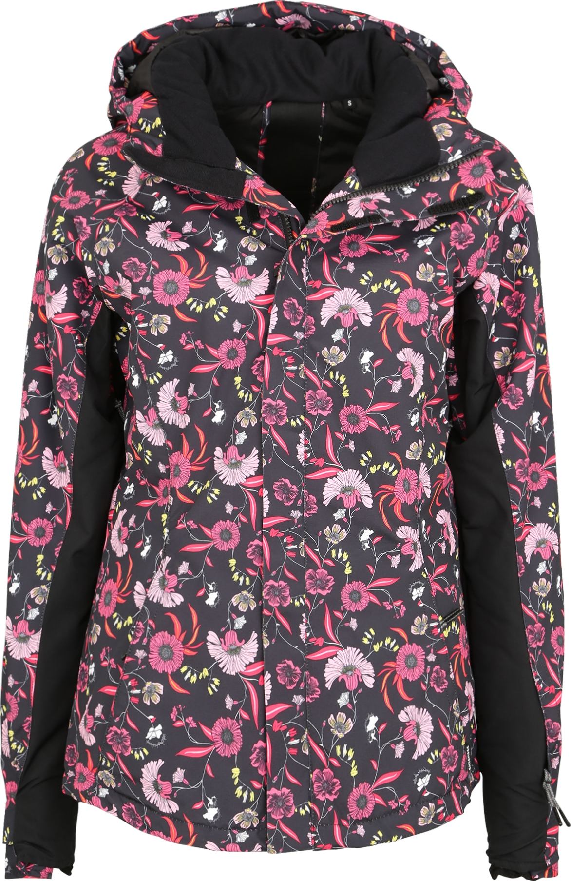 CHIEMSEE Outdoorová bunda pink / růžová / černá