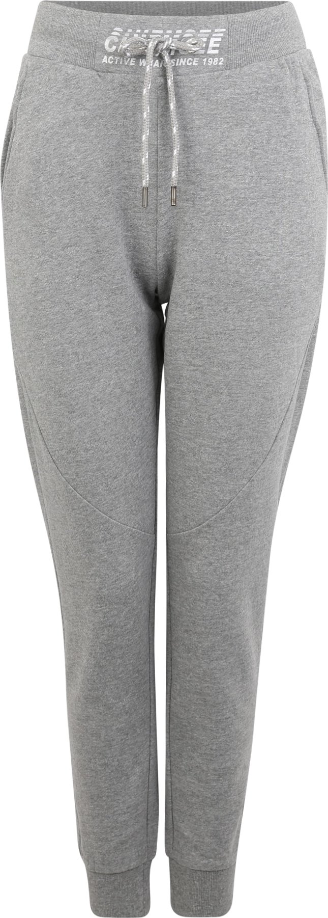 CHIEMSEE Sportovní kalhoty šedý melír / bílá