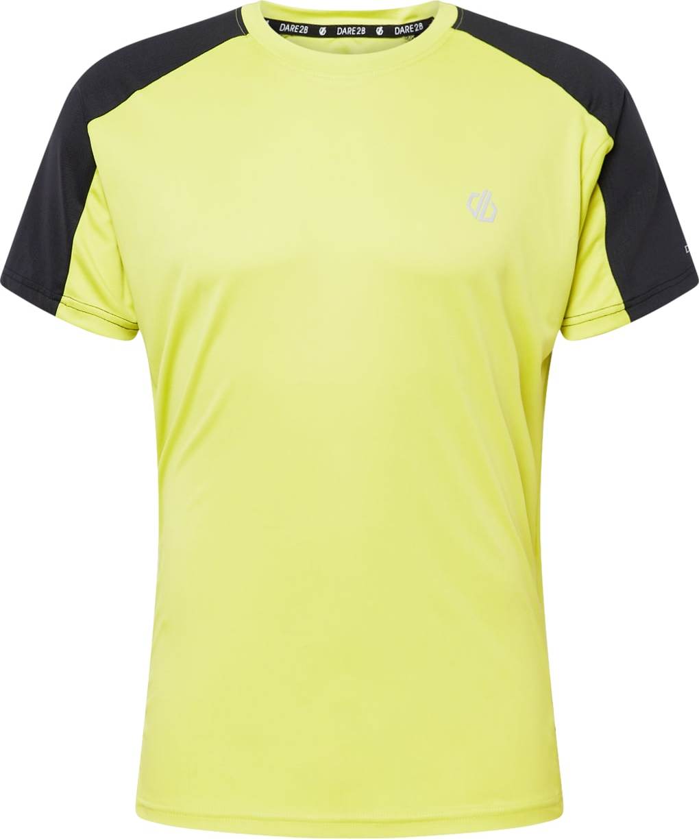 DARE2B Funkční tričko 'Discernible II' svítivě žlutá / stříbrně šedá / černá