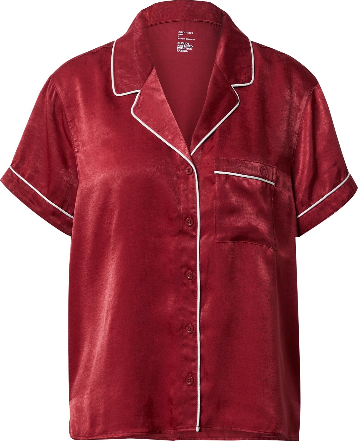 Gilly Hicks Tričko na spaní tmavě červená
