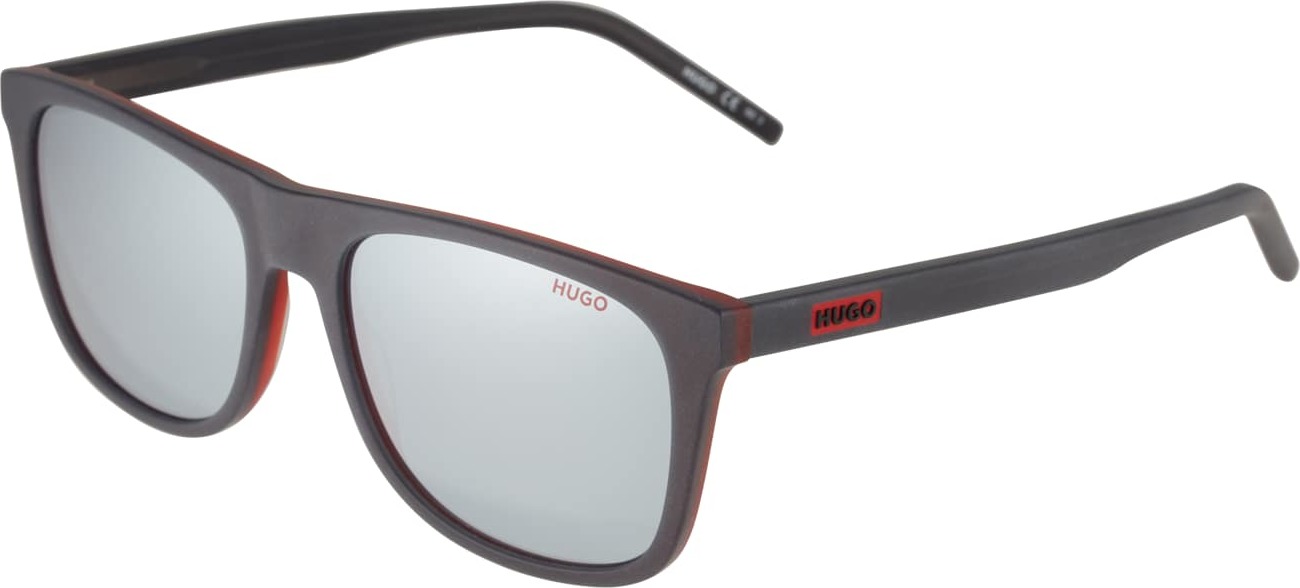 HUGO Sluneční brýle '1194/S' šedá / červená
