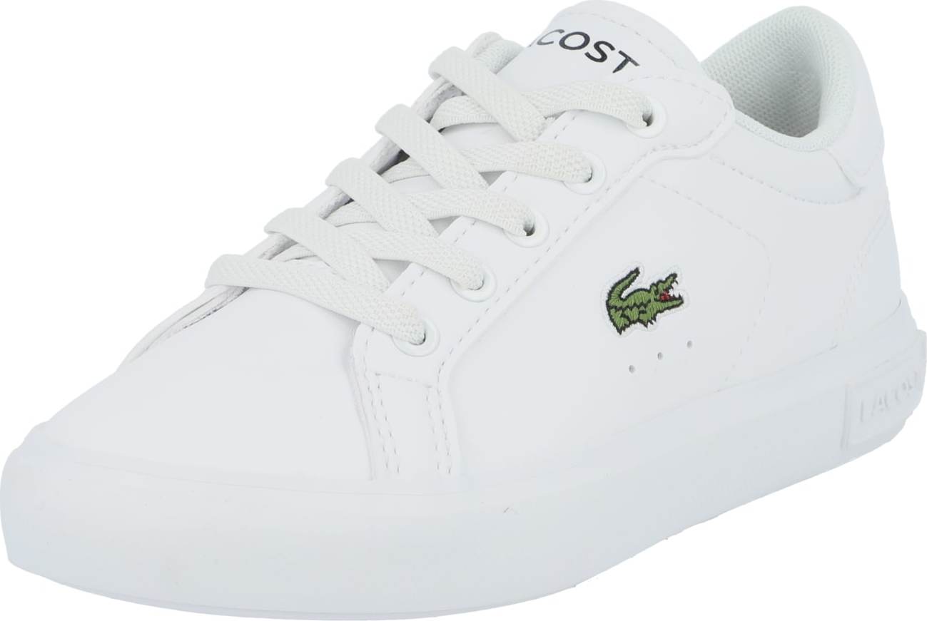 LACOSTE Tenisky světle zelená / černá / offwhite