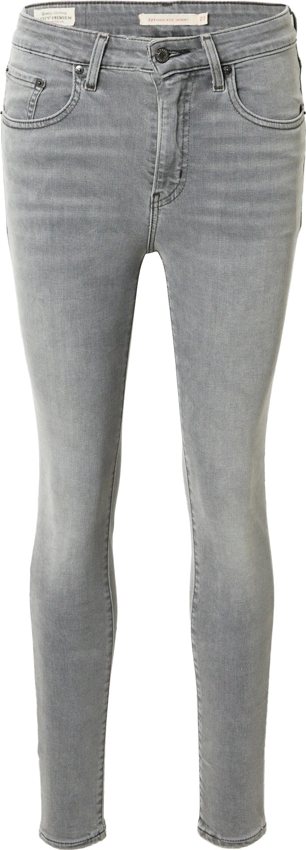 LEVI'S Džíny '721 HIGH RISE SKINNY GREYS' šedá